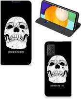 GSM Hoesje Geschikt voor Samsung Galaxy A03s Bookcase Skull Eyes