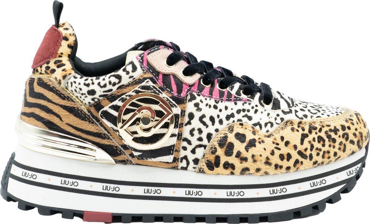 Liu Jo Maxi Wonder 1 Dames Sneaker - Leopard - Maat 38 | bol.com