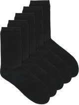 Jack & Jones 5-paar Kinder sokken - Black - 38 - Zwart