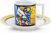 Mokkenset Britto Kat Multicolour Keramisch (2 pcs)