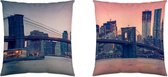 Kussenhoes Naturals Brooklyn Bridge (50 x 50 cm)