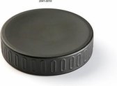 zeepschaal Zwart Mat Staal (10,5 x 2,3 x 10,5 cm)