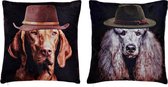 Kussen DKD Home Decor Hond Polyester (2 pcs) (45 x 45 x 45 cm)