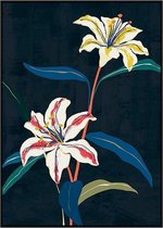 Schilderij 2 Flowers (120 x 80 x 4 cm)