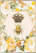 Schilderij Bee Queen (120 x 80 x 2,5 cm)
