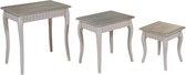 Set van 3 kleine tafels Paulownia hout (62 x 42 x 64 cm)