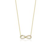 Hemels juwelier- 14k geelgouden ketting met hanger- Dames- Goud- HML515-2 - Cadeautje- Oneindigheid- Moederdag aanbieding