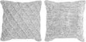 Kussen DKD Home Decor Grijs Polyester Katoen (2 pcs) (45 x 10 x 45 cm)
