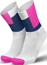 Incylence Running Sock Squares Pink