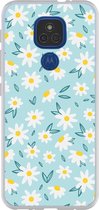 Smartphonebooster Telefoonhoesje - Back Cover - Geschikt Voor Motorola E7 Plus - Blue En Blue