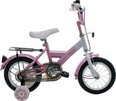 Kinderfiets Run & Bike   12''  Roze