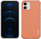 wlons PC + TPU schokbestendige beschermhoes voor iPhone 13 (oranje)