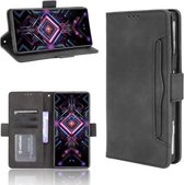 Voor Xiaomi Poco F3 GT/Redmi K40 Gaming Skin Voelen Kalf Patroon Horizontale Flip Lederen Case met Houder & Kaartsleuven & Fotolijst (Zwart)