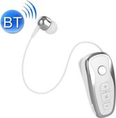 Q7 Lavalier Bluetooth-oortelefoon Sport Draadloze stereo Telescopische kabel Voice Reporting-oortelefoon (wit)