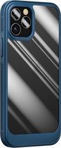 Schokbestendige TPU + pc-beschermhoes voor iPhone 13 Pro Max (marineblauw)