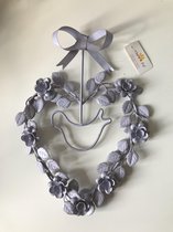 Clayre & decoratie hanger in hartvorm