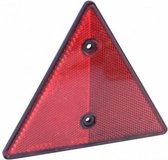 Rode driehoek reflectoren - 2 stuks - 152x110 mm - h.o.h. afstanden 70 mm