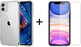 iParadise iPhone 13 Mini hoesje shock proof case transparant - 1x iPhone 13 Mini Screen Protector