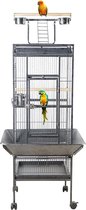 Baymate®Papegaaikooi- Grote Vogelkooi- Metalen Kooi Nest  -Grote Vogelkooi Vogelnest Duif Levert - 59.8" Type1