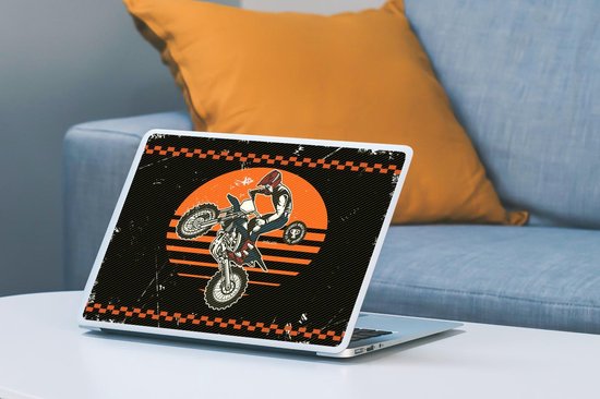 Sticker ordinateur portable - 12,3 pouces - Moteur - Vintage - Design