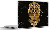 Laptop sticker - 15.6 inch - Farao - Skelet - Retro - Tekening - 36x27,5cm - Laptopstickers - Laptop skin - Cover
