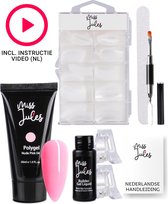 Miss Jules® Polygel Kit - 30 ml Nude Pink - Polygel Nagels Starterspakket – Polygel Set Incl. Instructievideo (NL) – Polygel Starters Kit