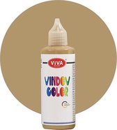 Glasverf - Stickerverf - walnoot - Viva Kids - Windowcolor - 90ml
