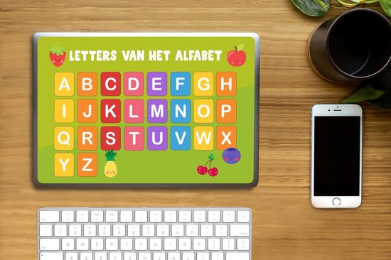 Sticker pour ordinateur portable - 12,3 pouces - Chambre d'enfants - Éducatif - Alphabet