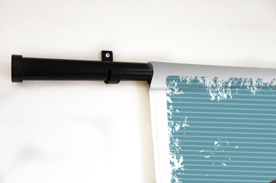 Tenture murale - Tissu mural - Cafetière - Café - Rétro - Dessin - 90x135 cm - Tapisserie