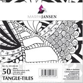 Marpa Jansen 50 tangle tiles wit