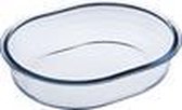 Ovale bron 25x20x6cm borosilicaat