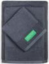 Set 3 stks Badhanddoeken 450 GSM 100% Dark Grey Cotton
