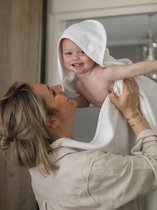 Bobbé Mommy Dry Towel - Baby handdoek - 120 x 100 cm - White
