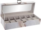 Organizer DKD Home Decor Horloges Wit Polyurethaan Kristal Hout MDF (33 x 11 x 9 cm)
