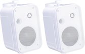 E-Audio B418 3,5"" 2-weg miniluidsprekers met ophangbeugel (8 Ohm 100 W) - Set van 2 - Wit
