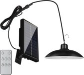 Elfeland Waterdichte Solar LED Hanglamp-Buitenlamp Tuinverlichting op Zonneenergie-30W-IP65-Timing Functie-Voor Tuin/Wand/Oprit-met Afstandsbediening-1 Lampen-6000K-Wit licht