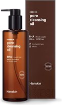 HANSKIN Pore Cleansing Oil Large Size - BHA Fresh & Light - 300ml - Gezichtsreiniging Korean Beauty Face Cleansing Oil - Oily Skin Type - Sebum - Blackheads - Dermatologist Tested