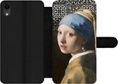 Bookcase Geschikt voor iPhone XR telefoonhoesje - Meisje met de parel - Vermeer - Tegels - Met vakjes - Wallet case met magneetsluiting