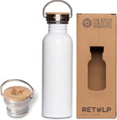 Retulp Urban - Waterfles - Drinkfles - 750 ml - RVS - Chalk White