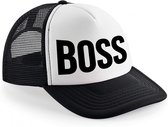 Boss snapback cap/ truckers pet zwart voor heren - verkleed petten