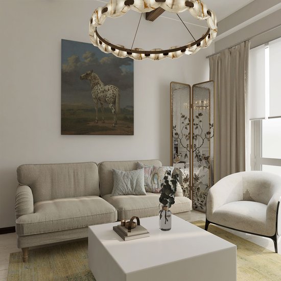 Artaza Toile Peinture Le Cheval Pied - Paulus Potter - 80x100 - Groot - Art - Impression sur Toile