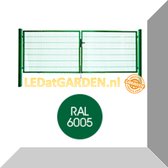 LEDatGARDEN.nl | Dubbele Poort 100 x 400 cm | Groen | A kwaliteit met 10 jaar garantie.