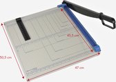 Papiersnijder A3 van metaal - papier snijmachine - snijdt tot 8 vellen tegelijk - 50,5 x 47 x 5 cm