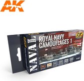 AK Interactieve AK5030 - Royal Navy Camouflages 1 verf set 6 x 17 ml
