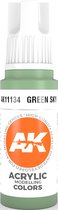 Green Sky Acrylic Modelling Color - 17ml - AK-11134