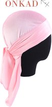 Onkad - Velvet Durag - Extra long straps - Pink