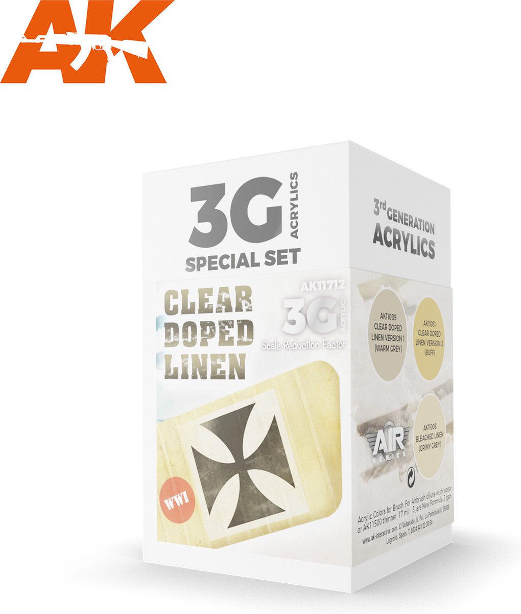 Clear Doped Linen Set - AK-Interactive - AK-11712
