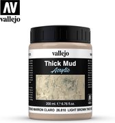 Vallejo val26810 - Light Brown Mud Thick Mud Weathering Effects - 200ml