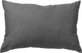 SANTORINI - Kussenhoes outdoor 40x60 cm Charcoal Grey - waterafstotend en uv-bestendig - grijs