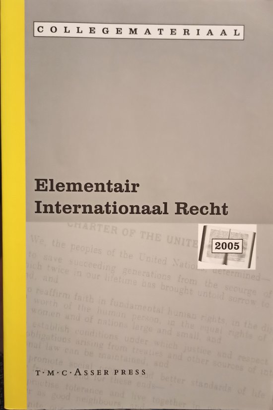 Elementair Internationaal Recht 2005